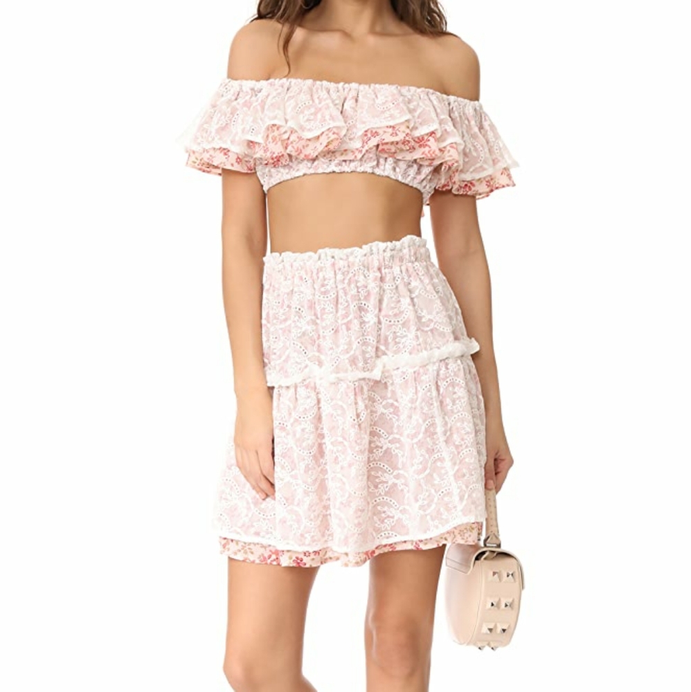 For Love and Lemons Sweet Deposition Skirt Size L
